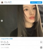 姫カットにヘアチェンジしたTWICE・サナ　※「TWICE・サナ」インスタグラム
