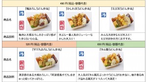 220826_うどん弁当に秋の新作続々！