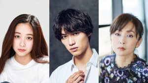 ドラマ10『大奥』に出演する（左から）堀田真由、福士蒼汰、斉藤由貴