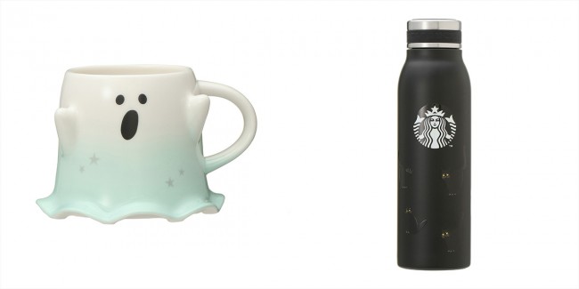 新品未使用★Starbucks Coffee★ハロウィンマグカップ黒猫＆ゴースト