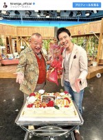 （左から）笑福亭鶴瓶、郷ひろみ　※「郷ひろみ」インスタグラム