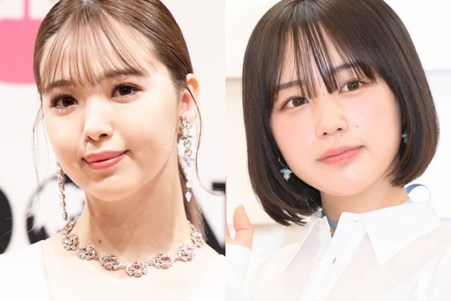 高校生が好きなモデル・インフルエンサーランキング 1位(左から)「藤田ニコル」「なえなの」(渋谷トレンドリサーチ調べ)