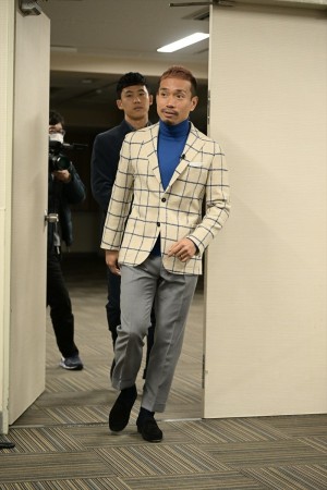 「メンタルモンスター×デュエルモンスター・トークイベント」取材会に登場した長友佑都