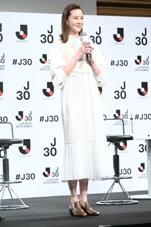 観月ありさ、「Jリーグ 30周年オープニングイベント」に登場