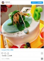 劇団ひとりの誕生日ケーキ ※「佐久間宣行」インスタグラム