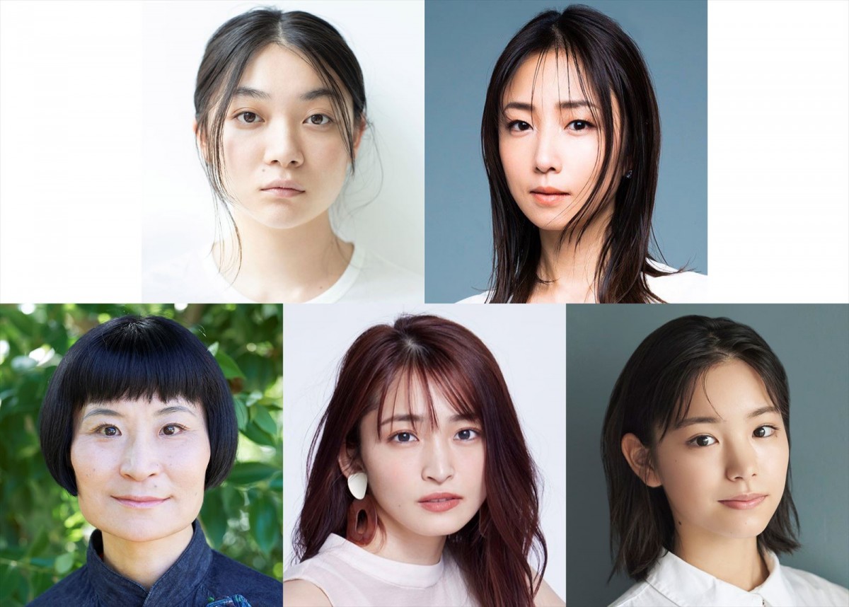 ドラマ10『大奥』「8代・徳川吉宗編」に出演する(上段左から)三浦透子、MEGUMI、(下段左から)片桐はいり、岡本玲、當真あみ