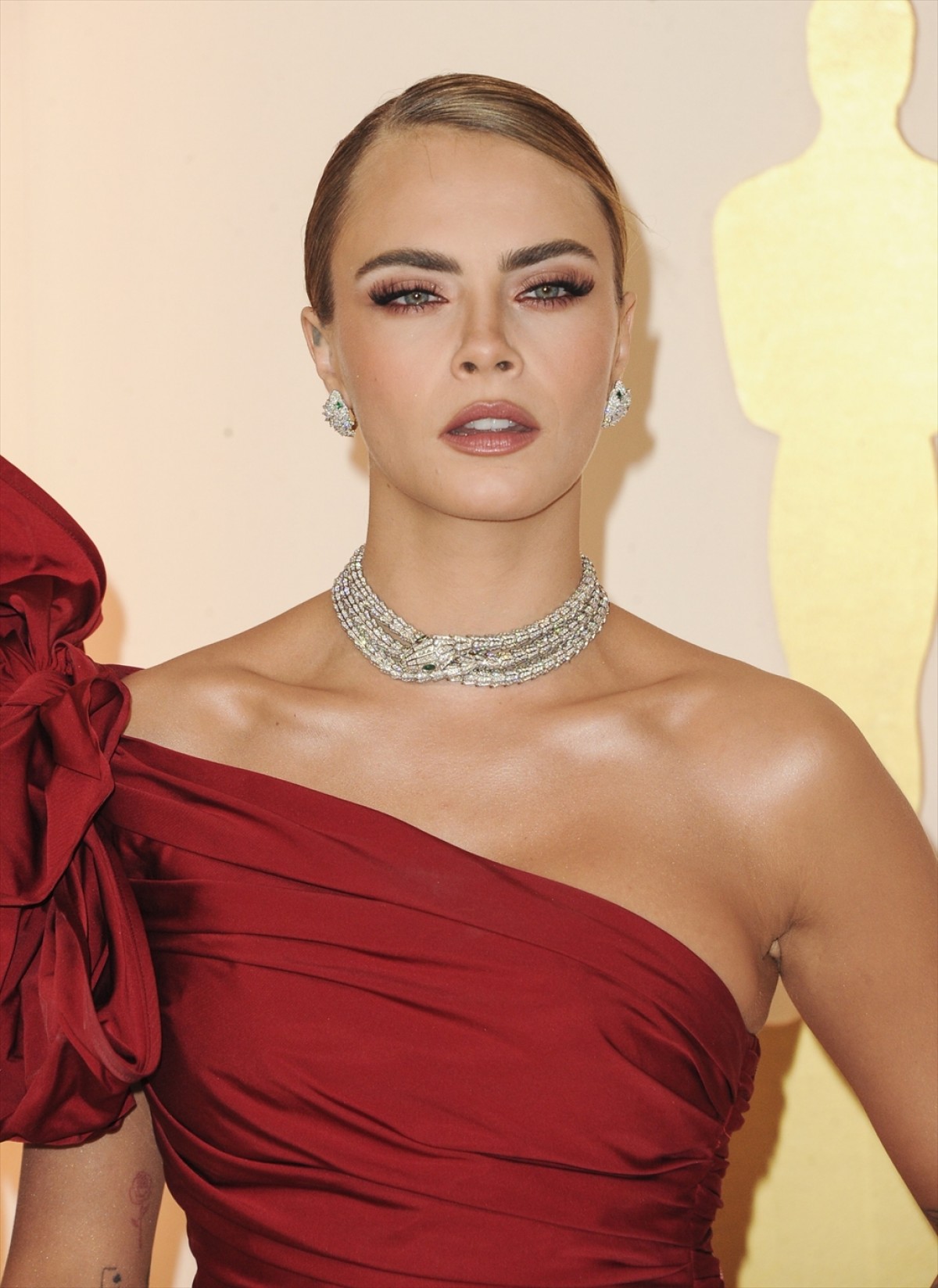 リハビリ施設入所を告白したカーラ・デルヴィーニュ、美しいドレス姿でオスカーに 