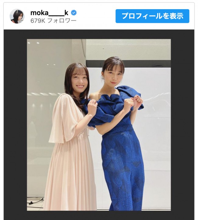 （左から）橋本環奈、上白石萌歌　※「上白石萌歌」インスタグラム
