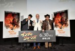 映画『インディ・ジョーンズと運命のダイヤル』公開記念イベントに登場した村井國夫＆ミキ