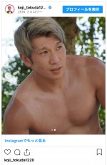 体重100kg時代のコージ　※「コージ・トクダ」インスタグラム