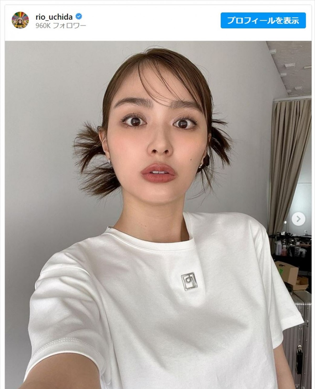内田理央、“平成ぽい髪型”を披露　※「内田理央」インスタグラム