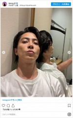 山下智久が投稿した自撮りショット ※「山下智久」インスタグラム
