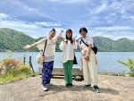 『ローカル路線バス乗り継ぎの旅W』新メンバーの（左から）三船美佳、高城れに、赤江珠緒