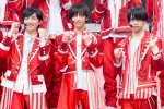 『サマステライブ2023 俺たちがミライだ!!』取材会に登壇した（左から）川崎星輝、田村海琉、織山尚大