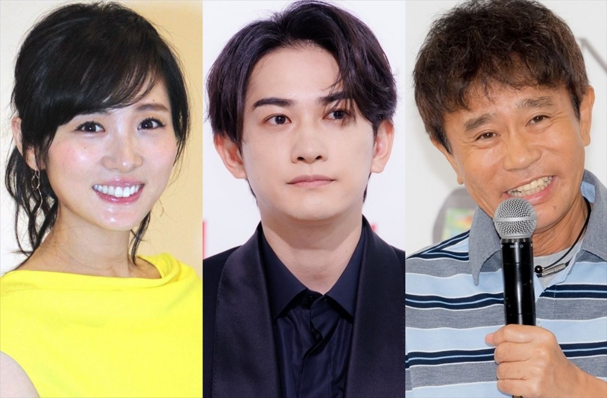 (左から)高島彩、町田啓太、浜田雅功
