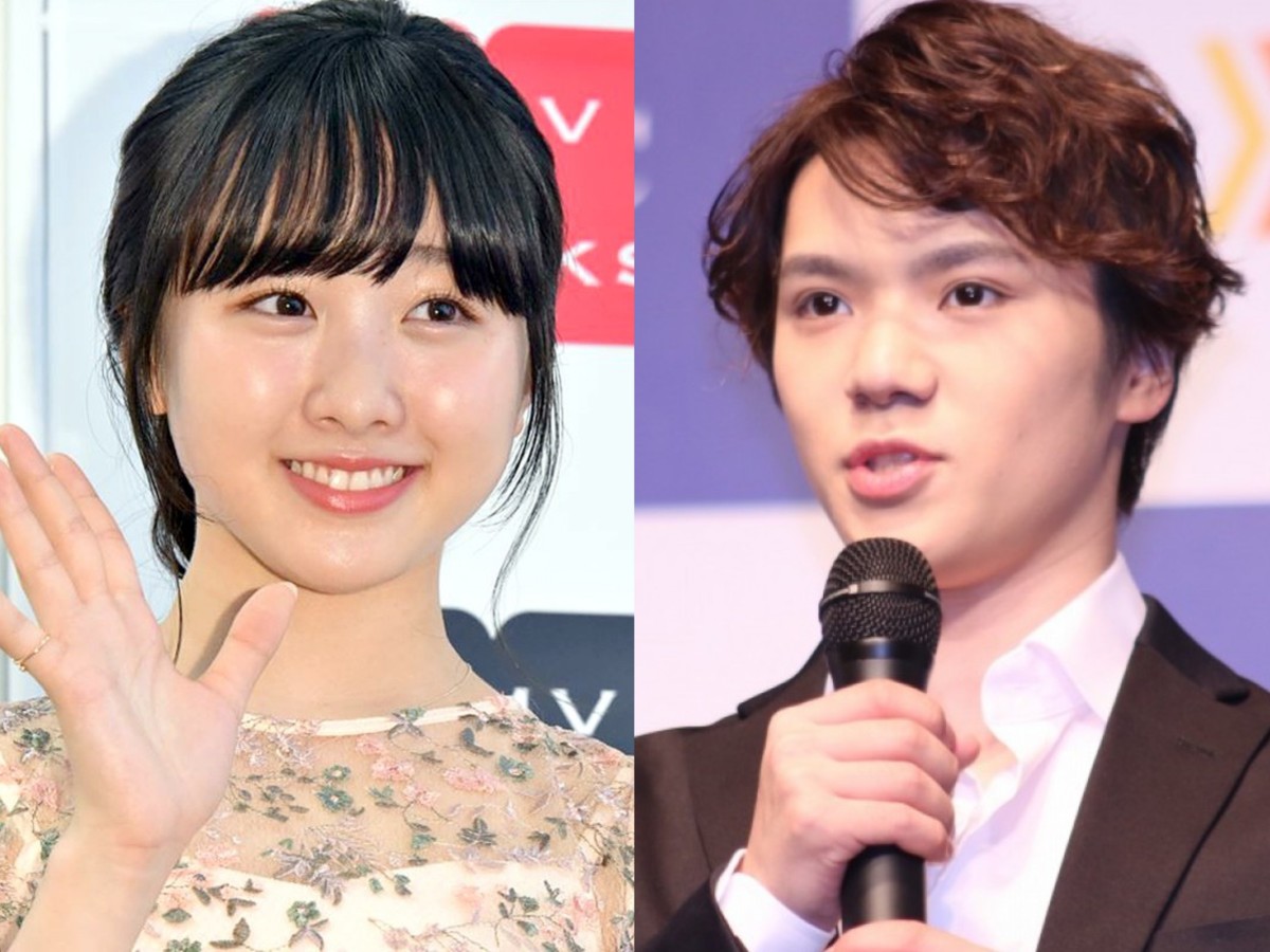 （左から）本田望結、宇野昌磨