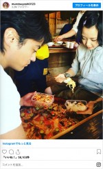 （左から）山田孝之、木南晴夏　※「ムロツヨシ」インスタグラム