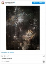 大塚愛による「金魚花火」をテーマにした油絵 ※「大塚愛」インスタグラム