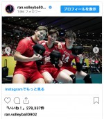 （写真左から）西田有志、高橋藍、宮浦健人　※「高橋藍」インスタグラム