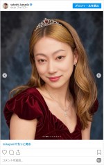 AIイヤーブックで女性化した金田哲 ※「金田哲（はんにゃ.）」インスタグラム