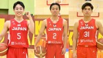 12月16日放送の『炎の体育会TV　2023最強アスリート大集結！3時間SP』より（左から）河村勇輝（横浜ビー・コルセアーズ）、富樫勇樹（千葉ジェッツ）、原修太（千葉ジェッツ）