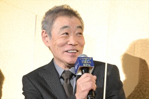 柄本明、映画『シャイロックの子供たち』 完成披露舞台挨拶に登場
