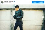 ライダースジャケットが決まりすぎている市原隼人　※「市原隼人」インスタグラム