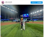 【写真】ダルビッシュ聖子、夫・ダルビッシュ有とWBC侍ジャパン優勝を祝い2ショット