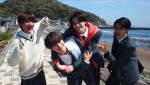 ドラマ『春は短し恋せよ男子。』主演（左から）美 少年の藤井直樹、那須雄登、岩崎大昇、金指一世