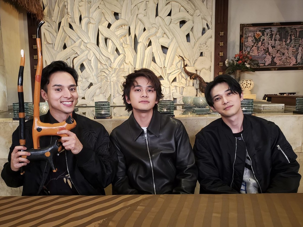 4月10日放送『グータンヌーボ2スペシャル』第5弾より(左から)満島真之介、北村匠海、吉沢亮