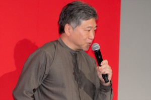 是枝裕和監督、映画『怪物』完成披露試写会に登場