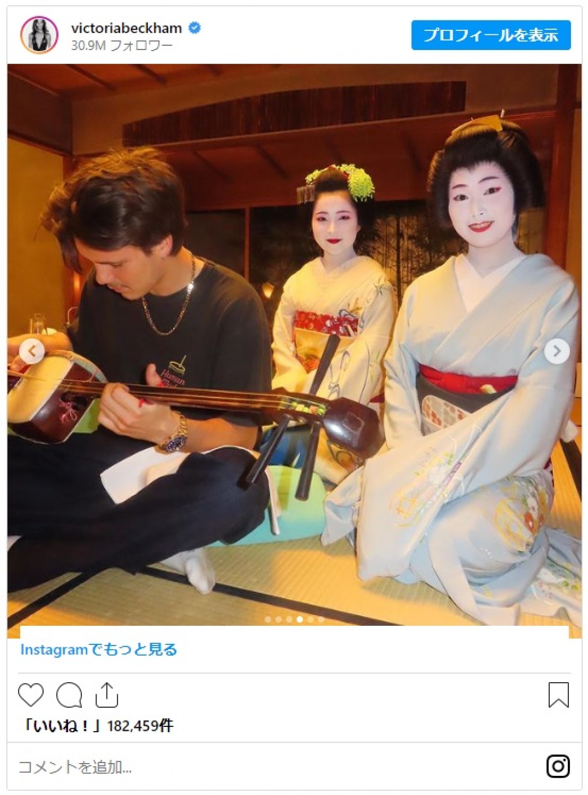 ベッカムファミリー、来日してた！　舞妓さん＆金閣寺＆ラーメンなど日本満喫フォト公開