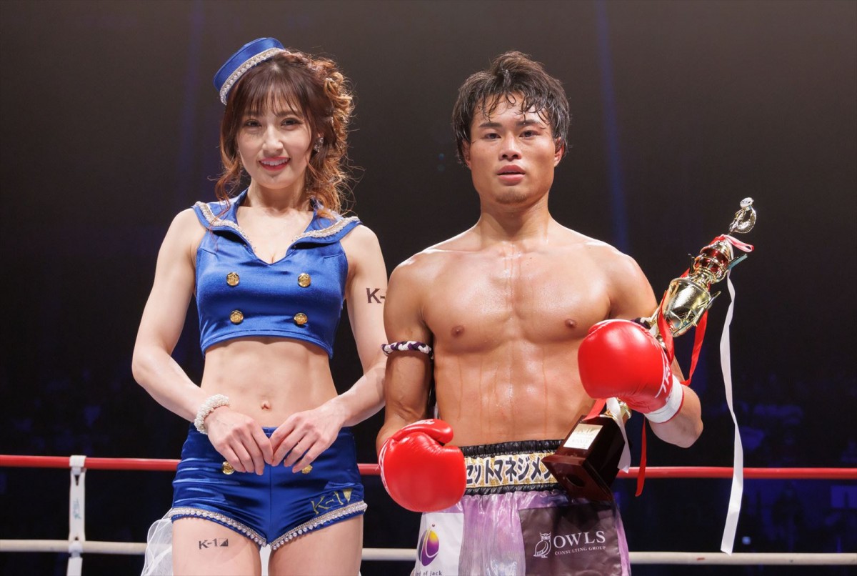 熊田曜子、2年ぶり2度目の『K-1』SPラウンドガール「よりK-1愛が深くなった」