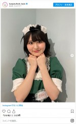 これは反則級のかわいさ…池田レイラのメイド服姿　※「池田レイラ（完熟フレッシュ）」インスタグラム