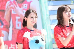 小室瑛莉子アナウンサー、『FIVB パリ五輪予選／ワールドカップバレー2023』開幕50日前イベントに登場