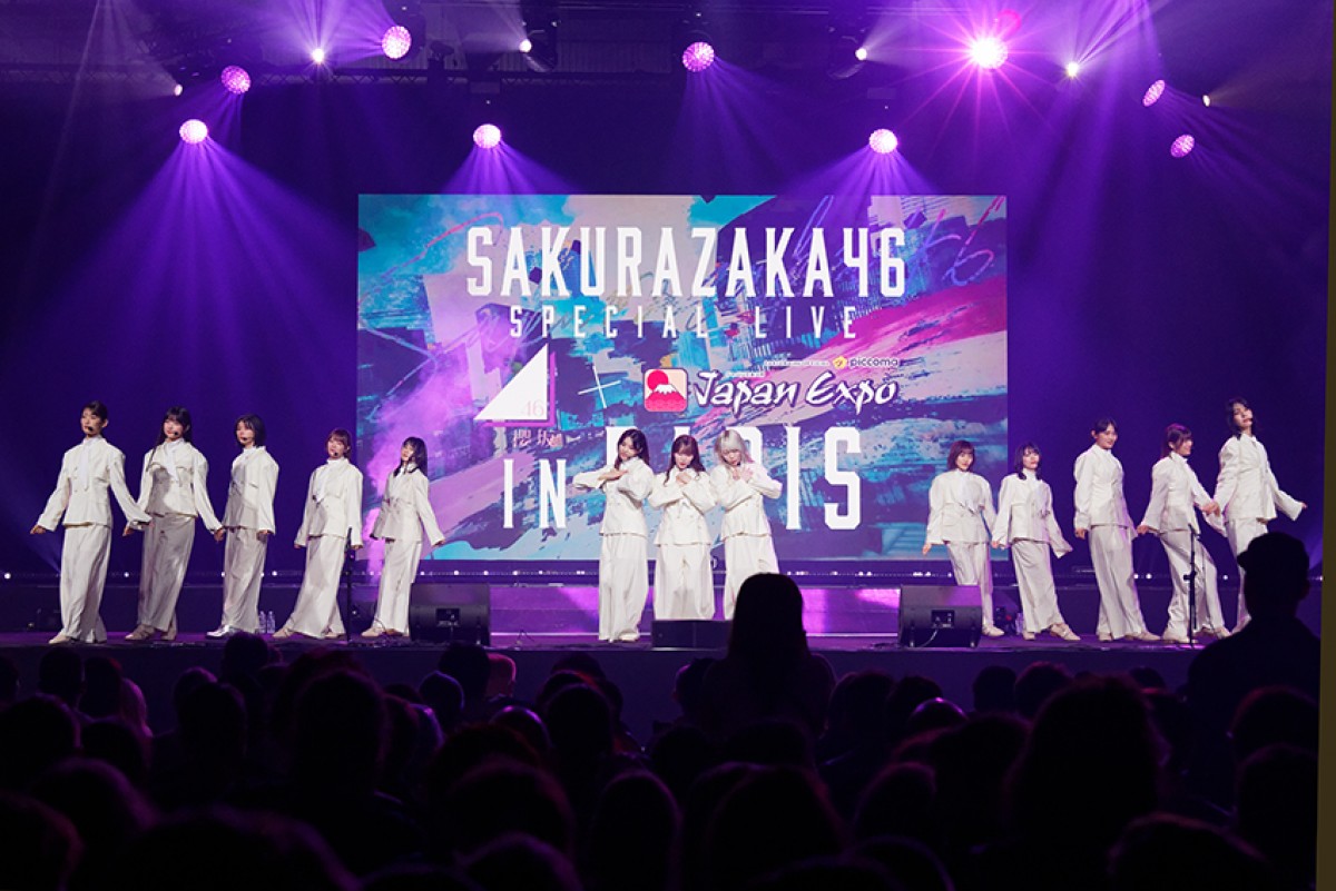 櫻坂46、フランス・パリで初海外イベント　1万5000人魅了　観客押し寄せ30分遅れスタート