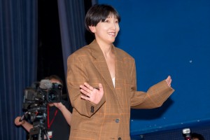  安藤サクラ、映画『BAD LANDS バッド・ランズ』完成披露試写会に登場