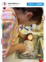 北斗晶「20年ぶりの新生児のお風呂」にドキドキ　「幸せな時間ですね〜」「素晴らしいばあば」の声