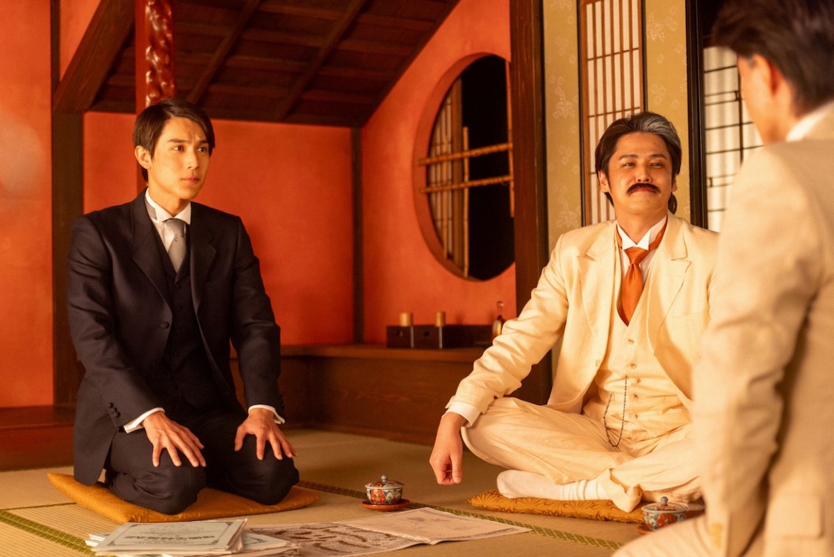 明日の『らんまん』“万太郎”神木隆之介、“逸馬”宮野真守と再会　資産家の“永守”中川大志を紹介される