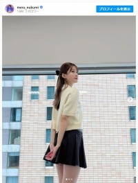 生見愛瑠、リボンがキュートなハーフアップを披露　※「生見愛瑠」インスタグラム