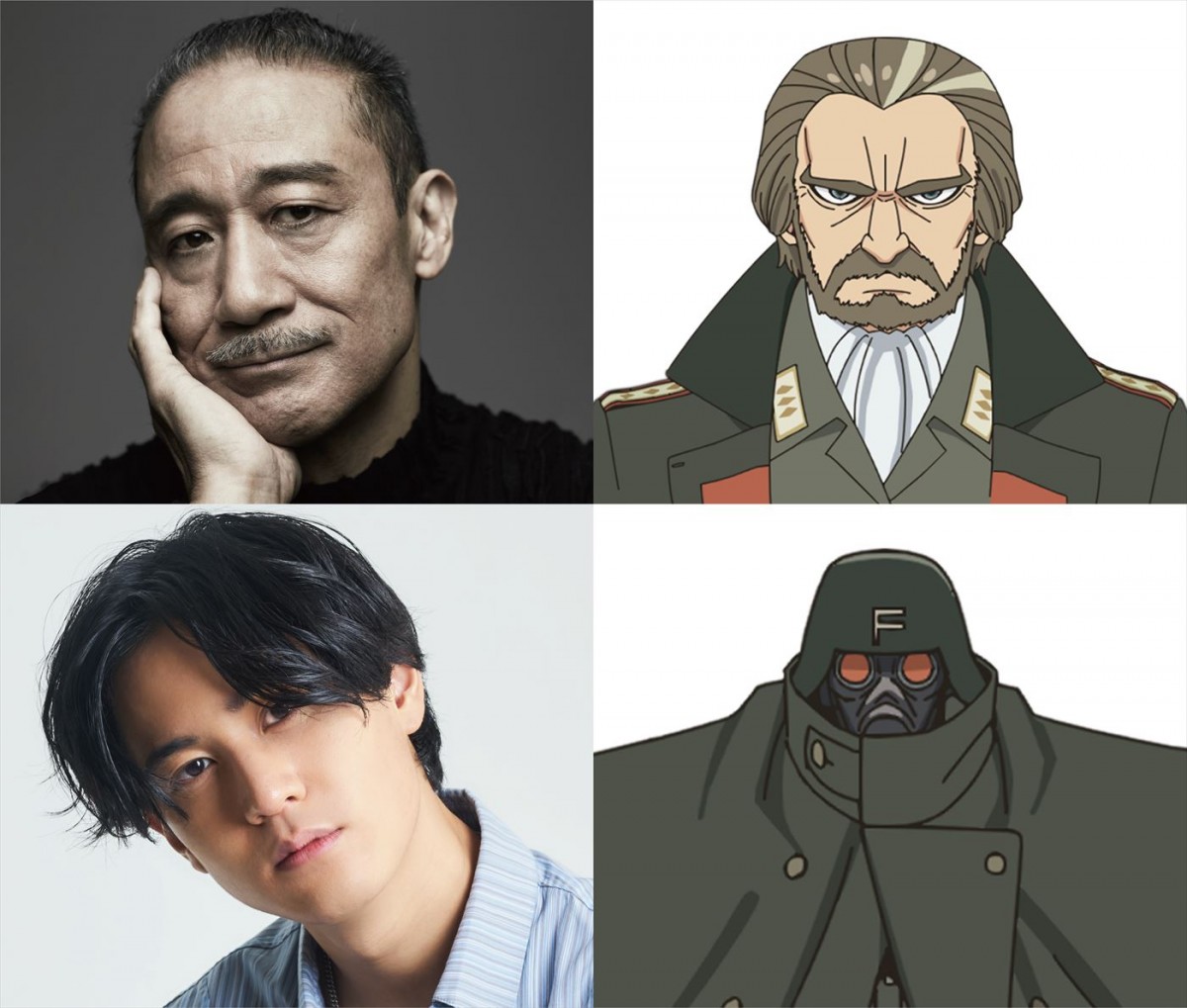 『劇場版 SPY×FAMILY CODE:White』に声優参加する(上から)銀河万丈、武内駿輔