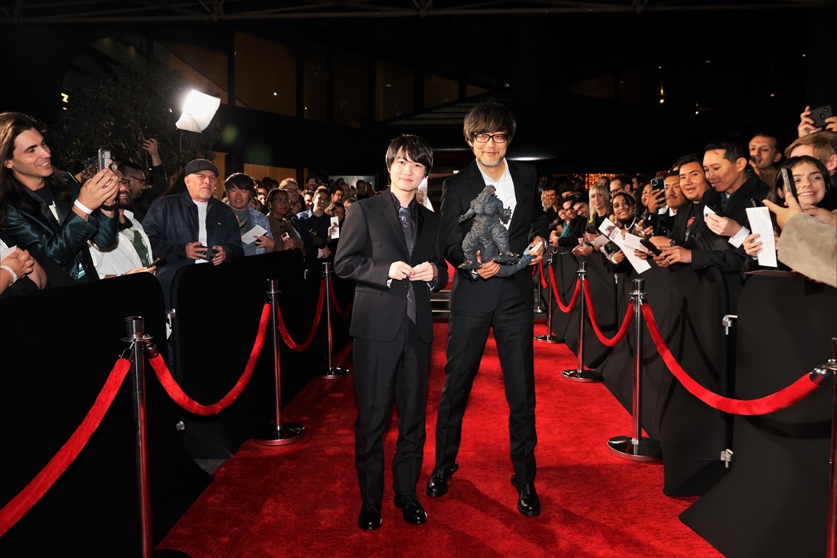 『ゴジラ-1.0』、ハリウッド上陸　北米プレミアで神木隆之介＆山崎貴監督に大喝采