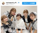 （写真左から）矢口真里、辻希美、安倍なつみ、石川梨華、保田圭　※「矢口真里」インスタグラム