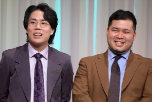 令和ロマン、「M-1グランプリ2023」決勝進出者発表会見に登場