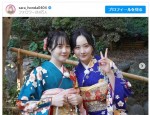 【写真】本田真凜、望結、紗来　“美人3姉妹”　艶やかな晴れ着競演に反響