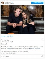 オースティン・バトラーとインタビューを受けた際のオフショット　※「リサ・マリー・プレスリー」インスタグラム