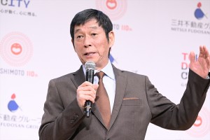 明石家さんま、「東京ドームシティ内 新劇場概要 発表会見」に登場