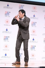 明石家さんま、「東京ドームシティ内 新劇場概要 発表会見」に登場