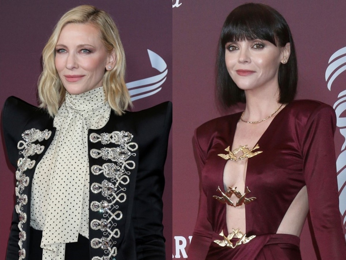 衣装デザイナー組合賞に出席した(左から)ケイト・ブランシェット&クリスティーナ・リッチ