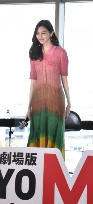 中条あやみ、劇場版『TOKYO MER～走る緊急救命室～』完成報告会見に登場